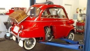 Classic BMW Isetta in for restoration