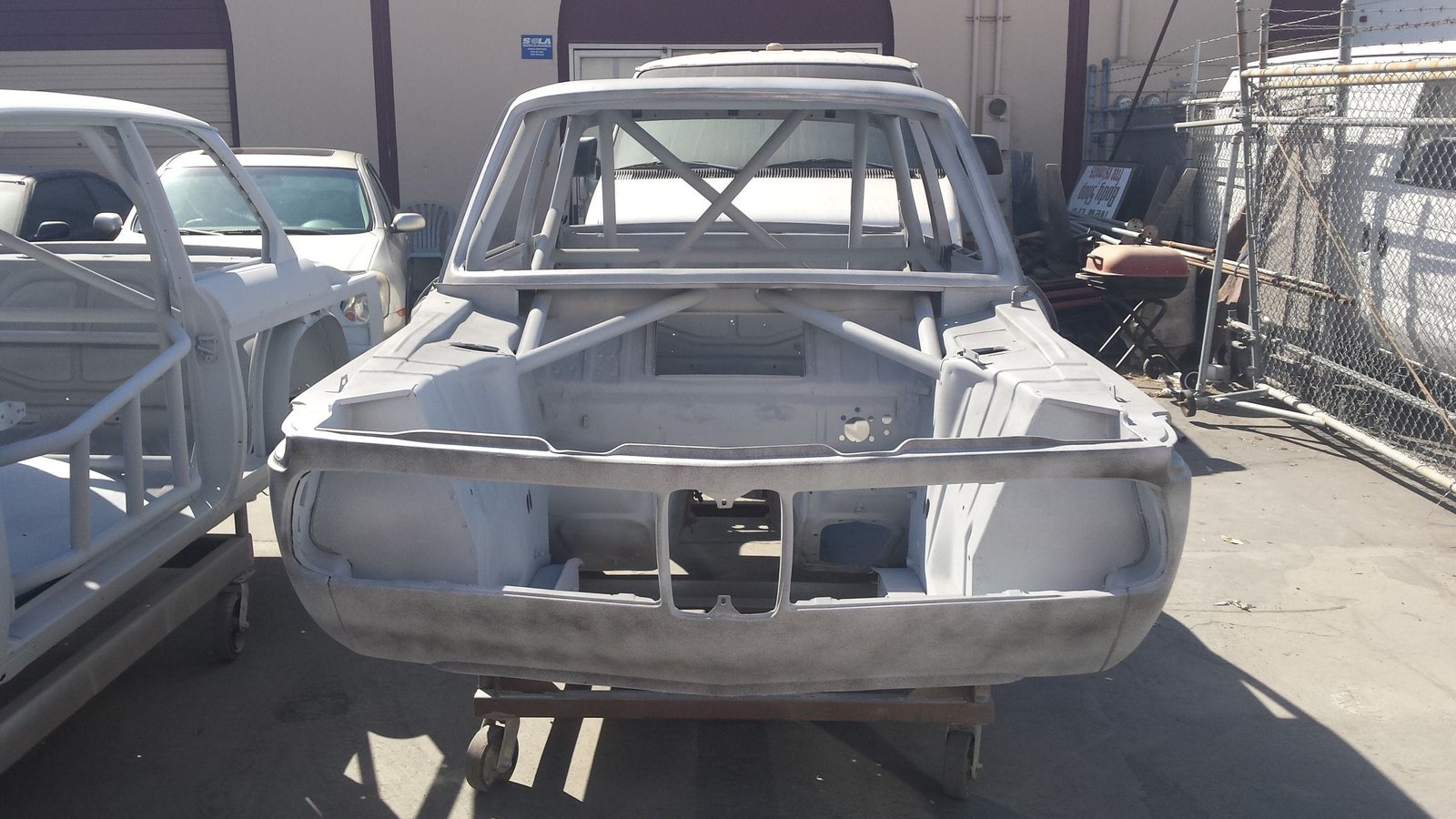 Vintage BMW being transformed into a race-ready beast