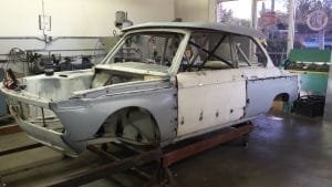 BMW body in mid restoration