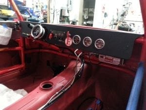 BMW interior in mid restoration