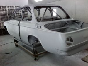 BMW 2002 in primer paint stage